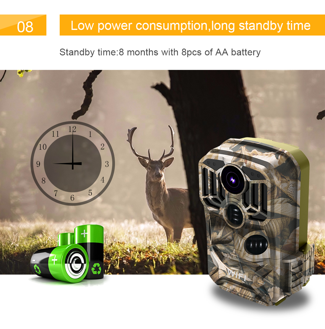 HD 24 million WiFi infrared night vision 1080P hunting camera hunting camera